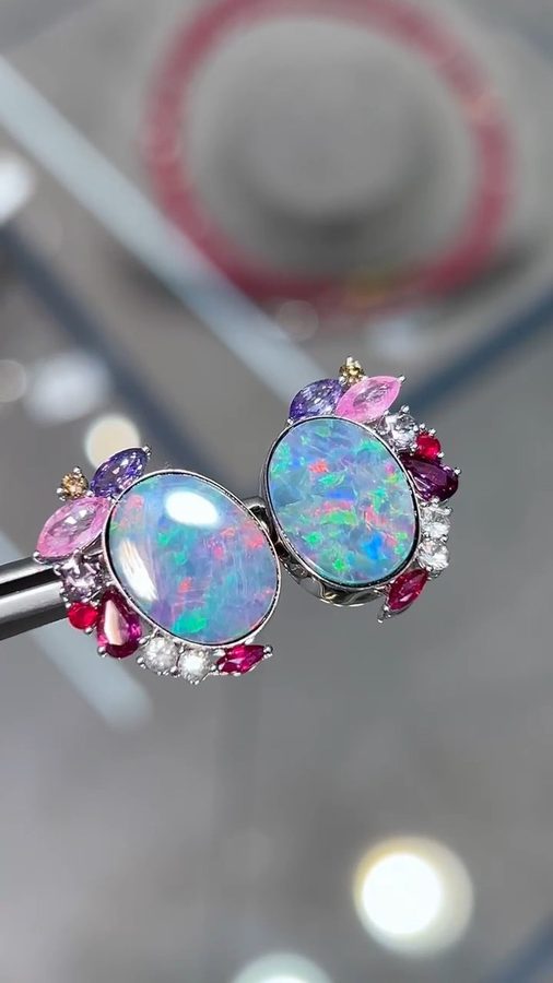 Opal Earrings