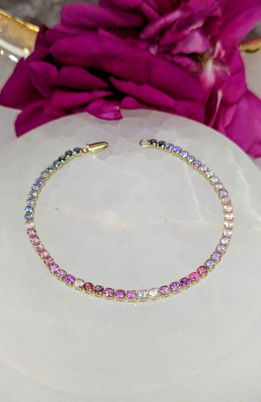 Rainbow Sapphire Bracelet