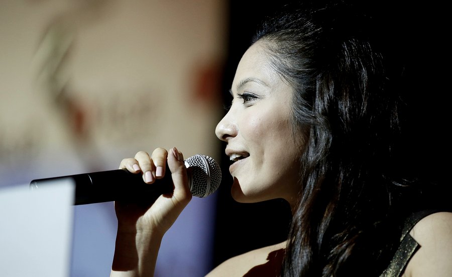 Nadia at conference