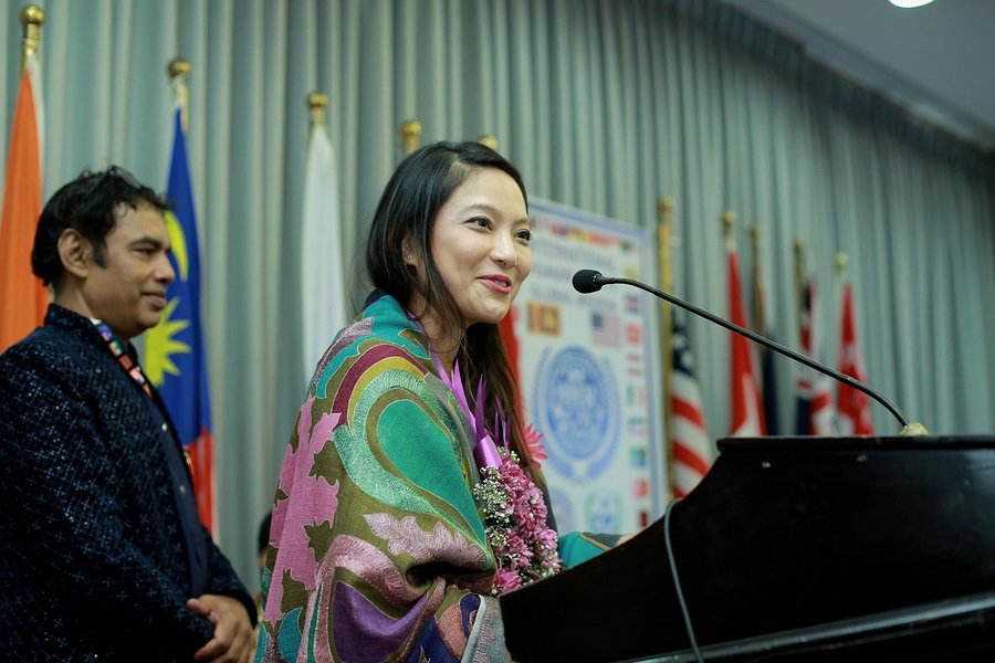 Nadia speaking